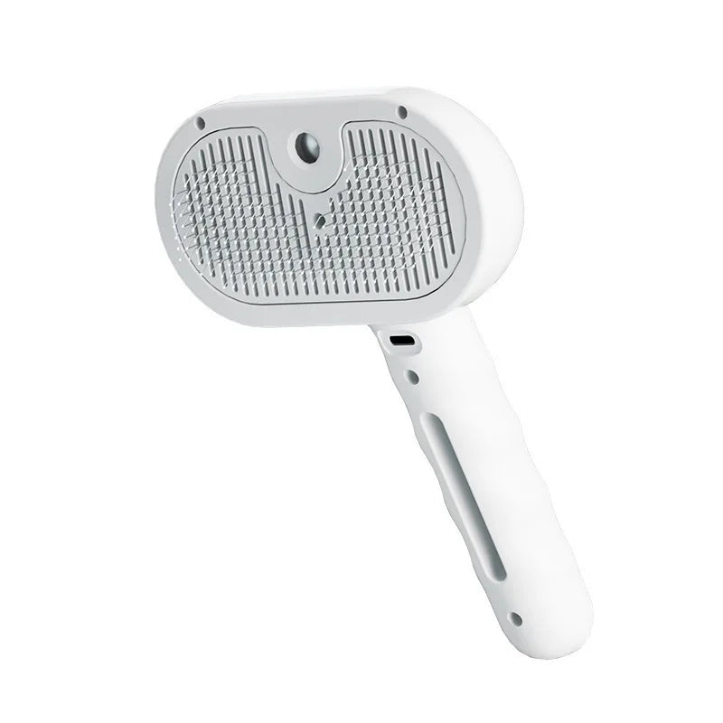 Purrfect Self-Cleaning Pet Grooming Brush with Gentle Mist Spray